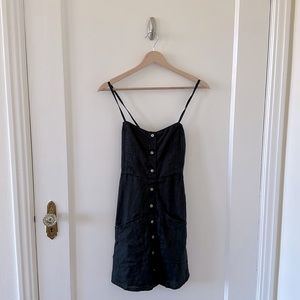 Black linen dress. Size 4. Faithful the brand